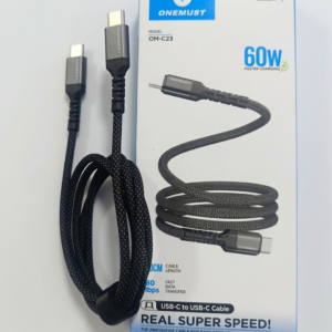 cable c23 Cable One Must de Nylon 60W Tipo C a C