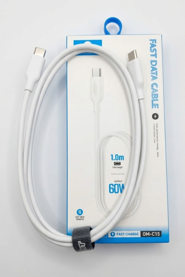 Cable One Must de Silicon 60W Tipo C a C