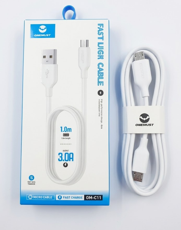 Cable One Must de Silicon 3A USB - V8