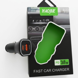 Cargador para Auto HAOJUE 38W Tipo USB y C