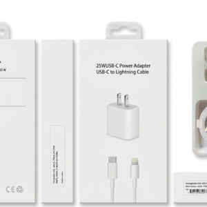 cargador iphone 25w Cargador Certificado IPhone 25W PD con Cable USB-C a Lightning