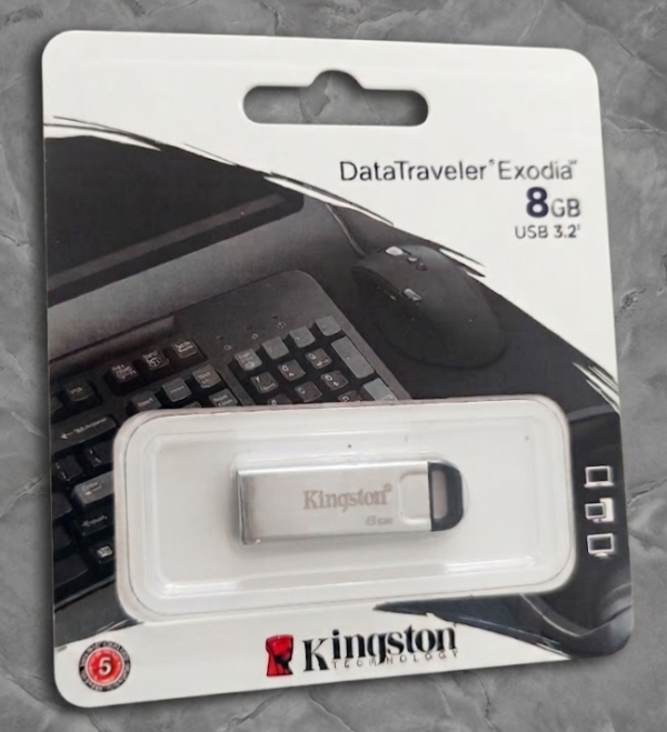 Flash Metálica Kingston de 8GB