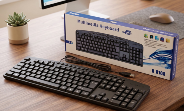 Teclado Multimedia con Cable H8168