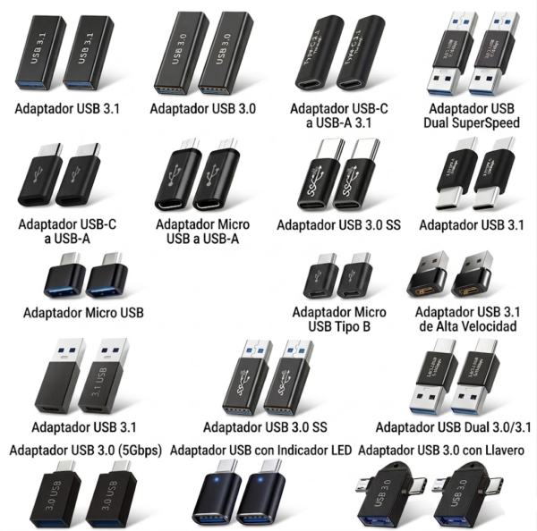 Adaptadores OTG Multi-Puerto