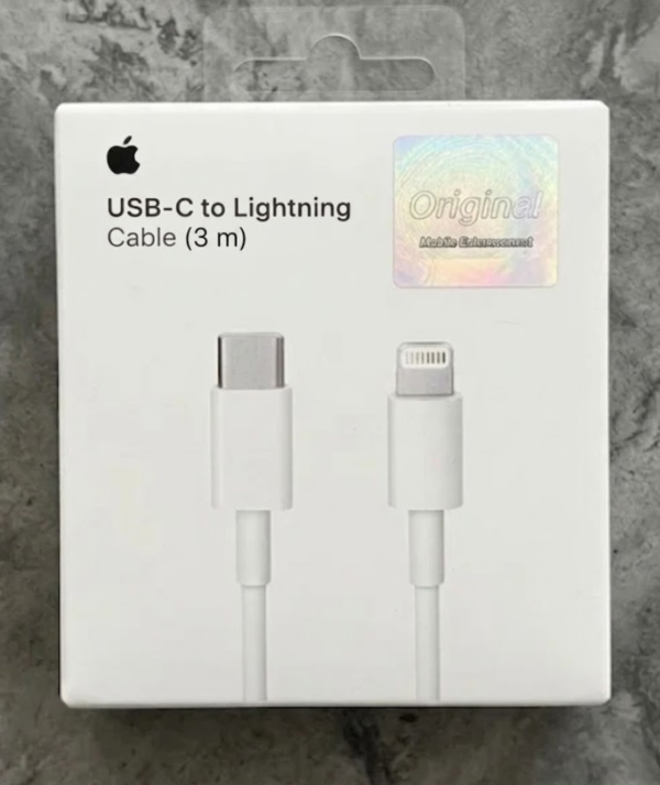 Cable Iphone de Tipo C a Lightning de 3 Metros