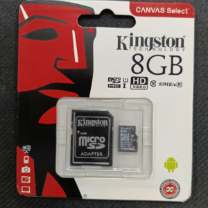 Tarjeta de Memoria Micro SD 8GB con Adaptador Kingston