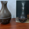Humidificador y Difusor de Aromas Tipo Jarrón JSQ07 – Acabado de Madera con Luz LED