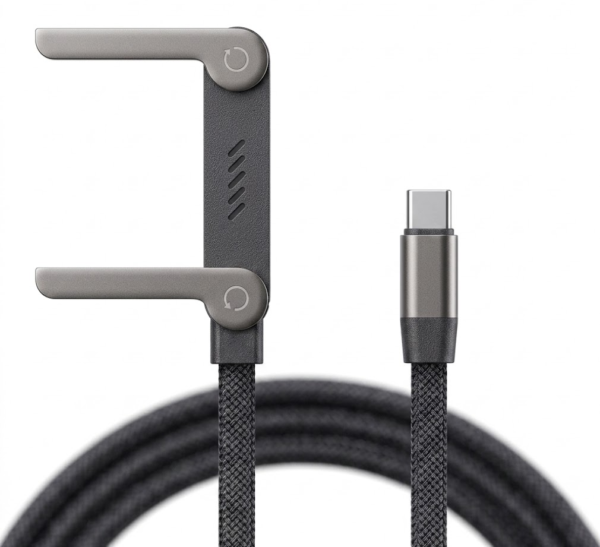 Cable Ergonómico Premium con Soporte Incorporado (240W)